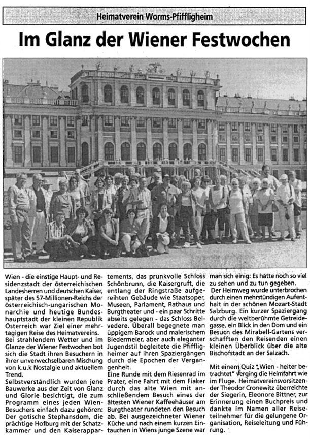 Im Glanz der Wiener Festwochen
