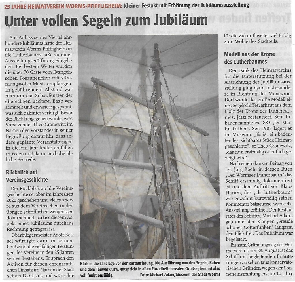 Unter vollen Segeln zum Jubiläum