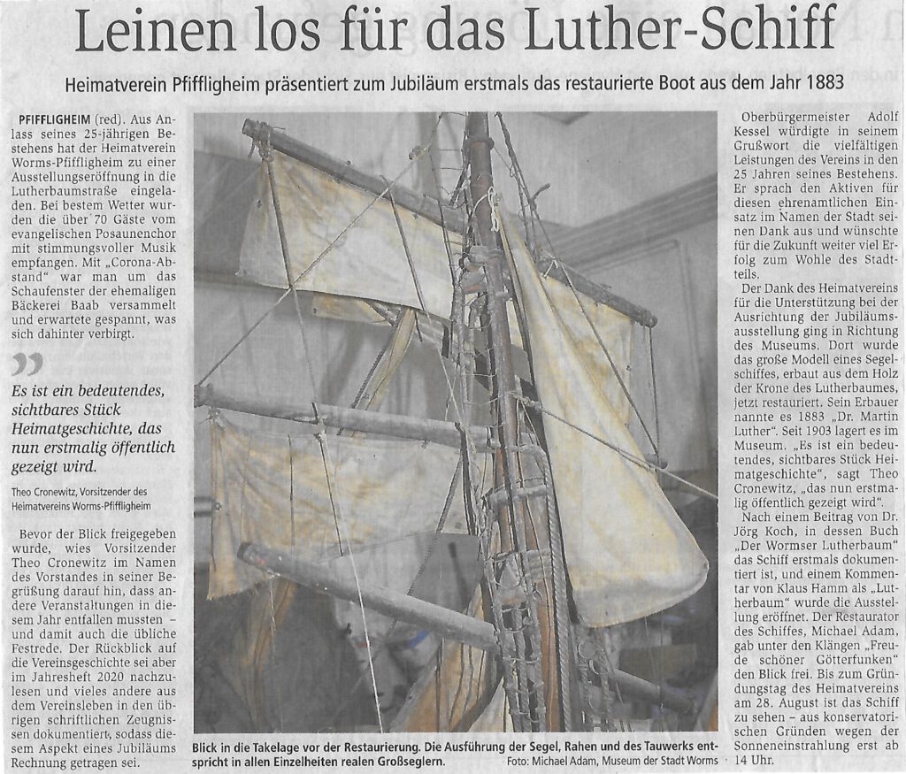 Leinen los für das Luther-Schiff