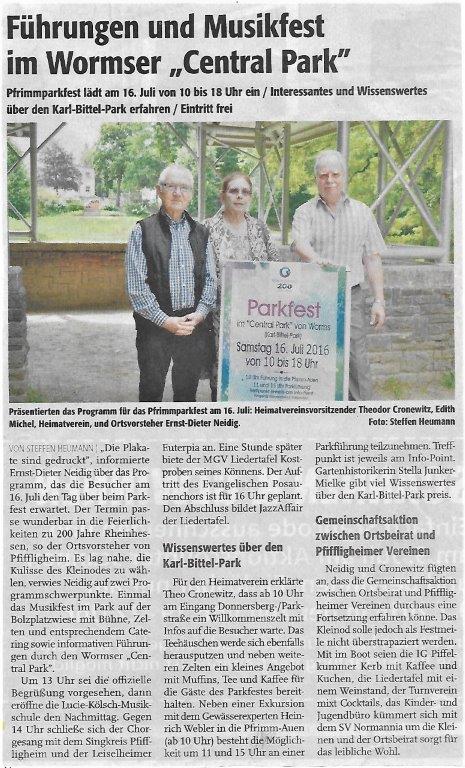 Pfrimmparkfest