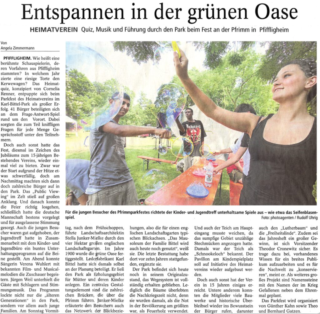 Entspannen in der grünen Oase